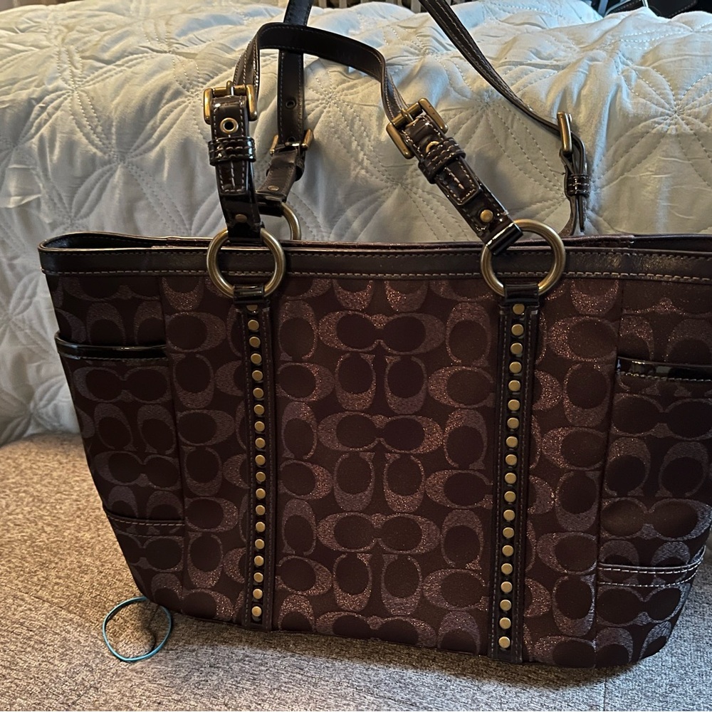 Brown Designer Tote Bag